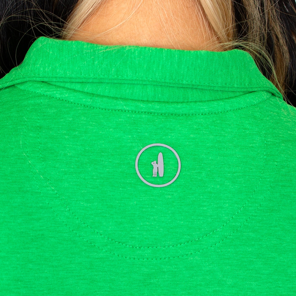 Ducks Spirit, Green, Pullover, Polyester Blend, Women, Johnny-O, Performance, UPF-50, Oregon design, 1/4-zip, Sweatshirt, 942937